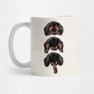 No Evil Dachshund Mug